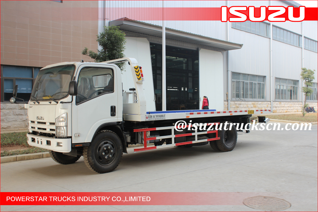 5Tons Isuzu Flatbed Tow Road Wrecker Flatbed Carriers