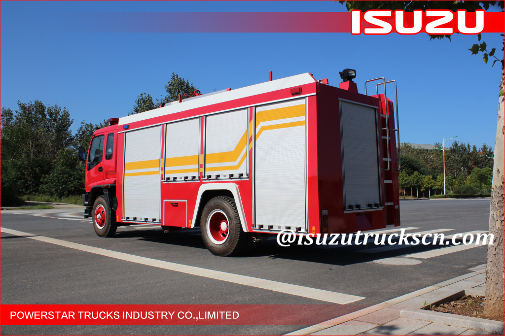 4x2 5000L Single cabin Water Foam Fire Truck Isuzu