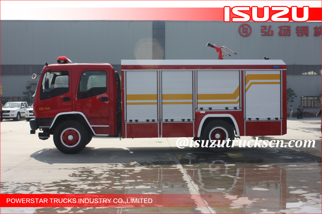 4x2 6000L Water Foam Japanese Isuzu FVR Fire fighting Vehicle for sale