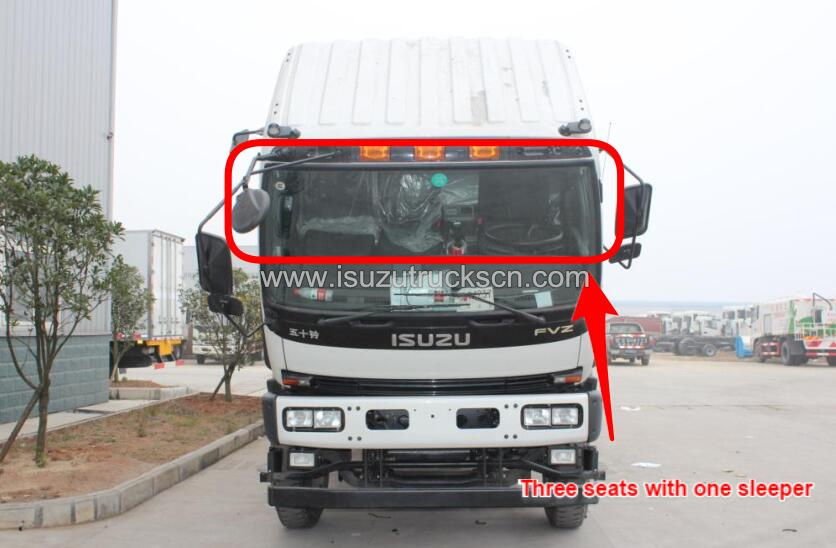 Xe tải Van tủ lạnh ISUZU FVZ đi Rwanda.