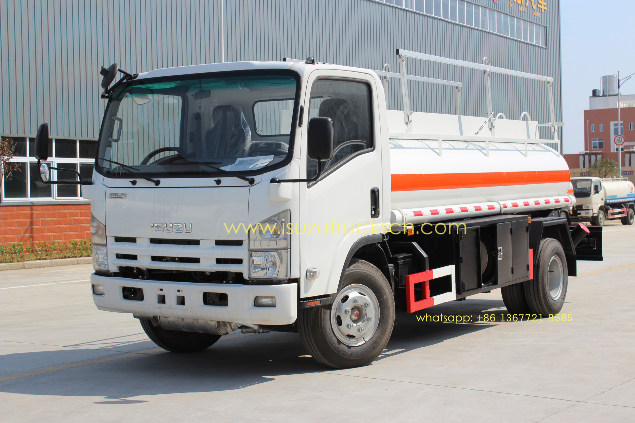 Isuzu 5000L NPR ELF xe tải tiếp nhiên liệu diesel xe tải thùng dầu