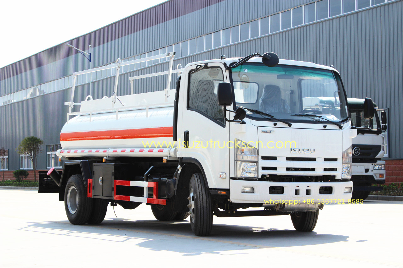 Isuzu 5000L NPR ELF xe tải tiếp nhiên liệu diesel xe tải thùng dầu