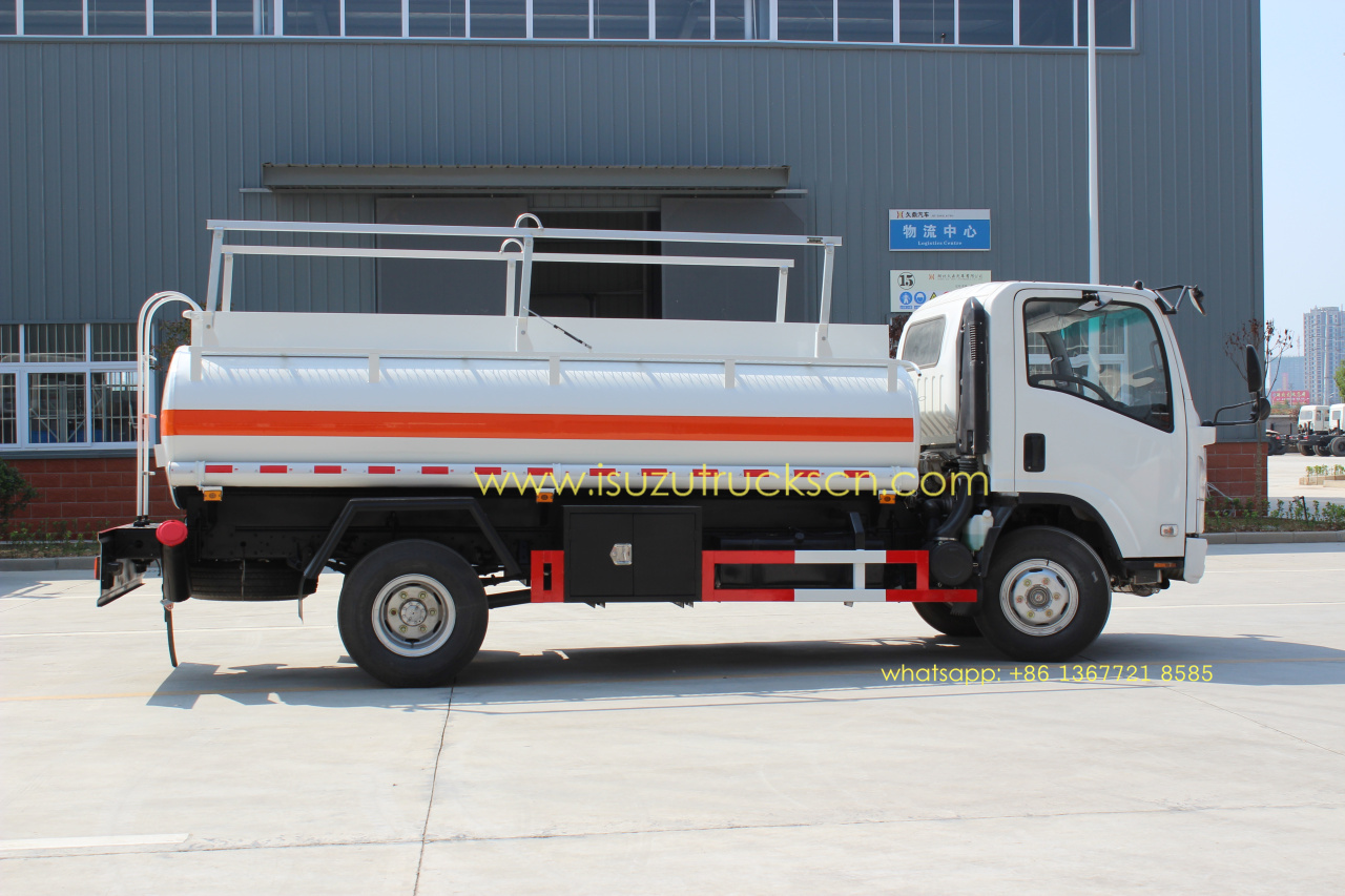 Isuzu 5000L NPR ELF xe tải tiếp nhiên liệu diesel xe tải thùng dầu