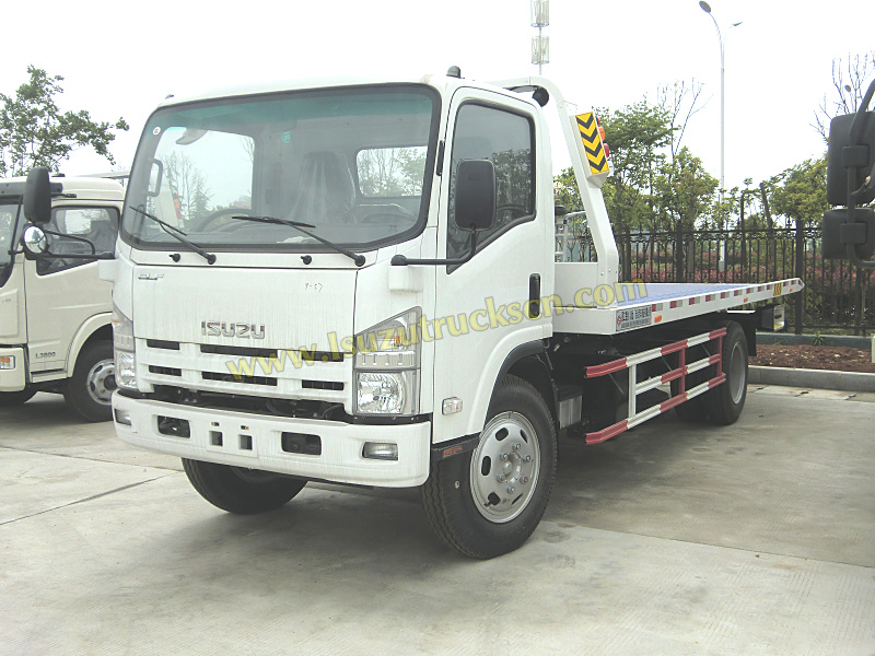 Khách hàng Guinea Xích đạo đặt mua 4 chiếc xe tải phá hủy đường phẳng Isuzu 5 tấn