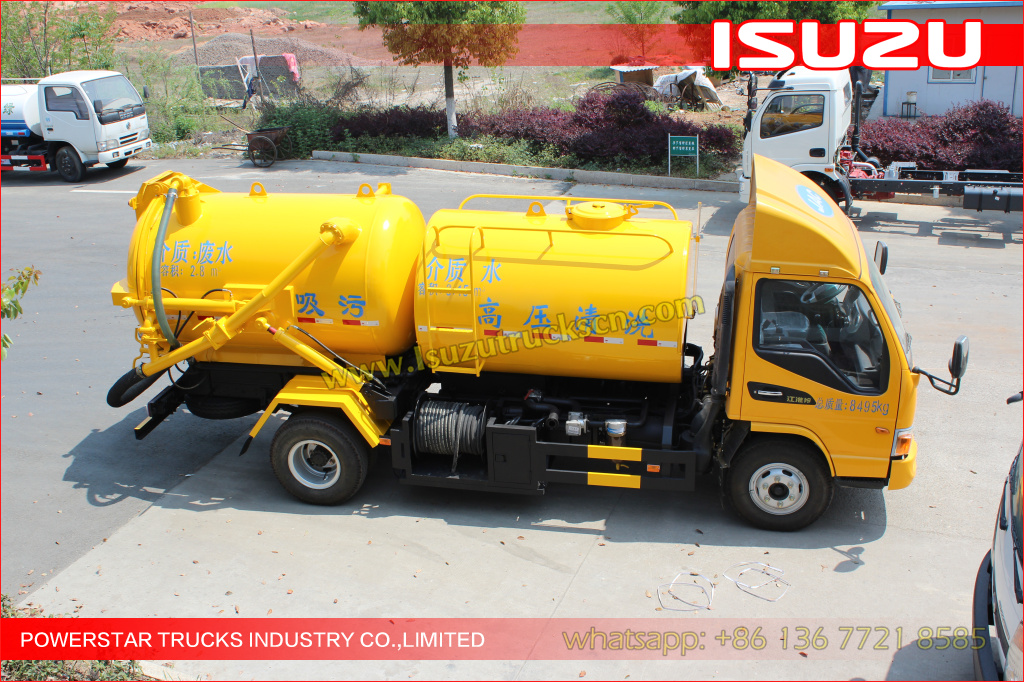 ISUZU Trucks mounted Jetting vacuum trucks