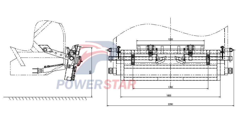 Garbage compactor truck mechanism type for customer optional