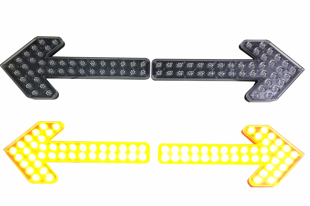 LED Arrow light for road sweeper trucks