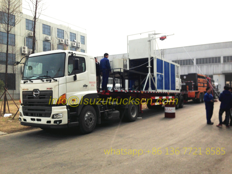 Drummed Asphalt Melting container Bitumen Decanter semi trailer