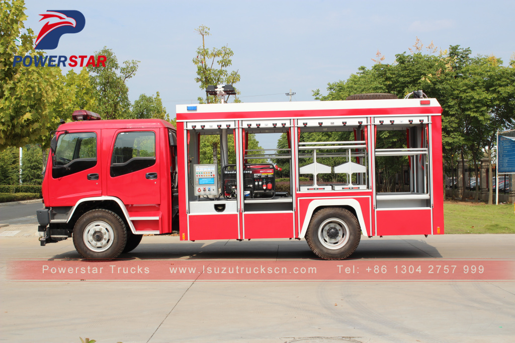 2018 good quality Isuzu Emergency Rescue Vehicle Fire Truck for sale