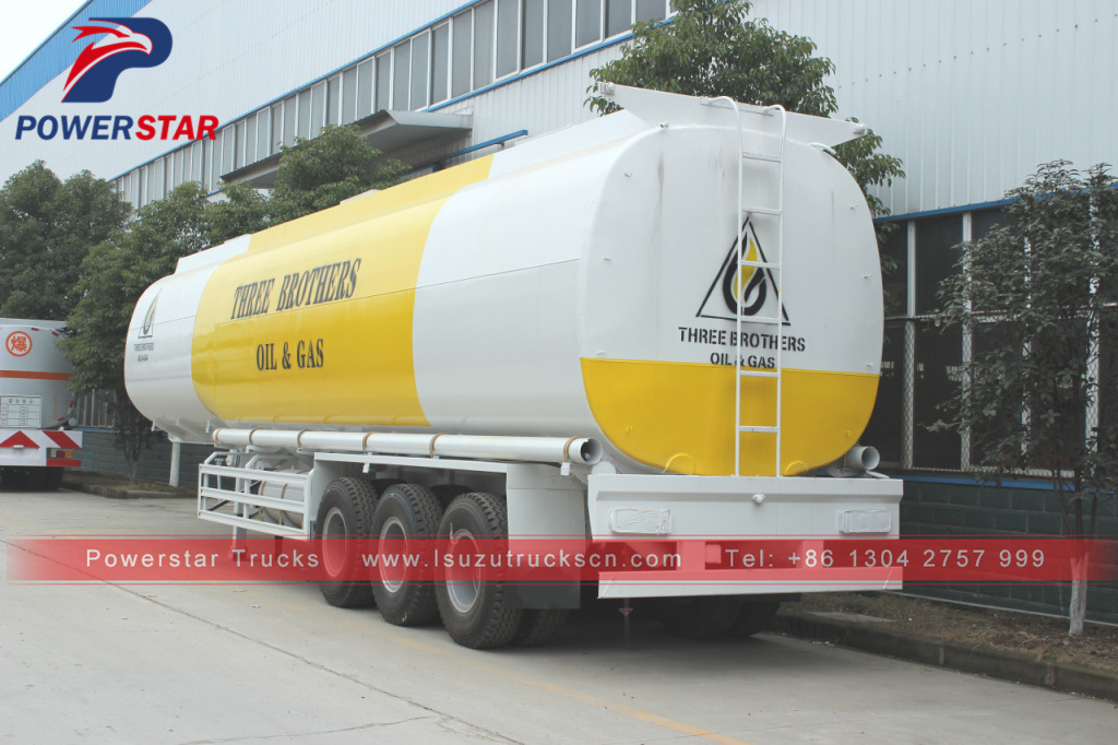 Factory high quality oil transport fuel tanker semi trailer 45000 liters fuel tank trailer