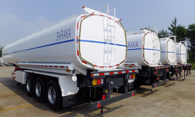 Factory high quality oil transport fuel tanker semi trailer 45000 liters fuel tank trailer