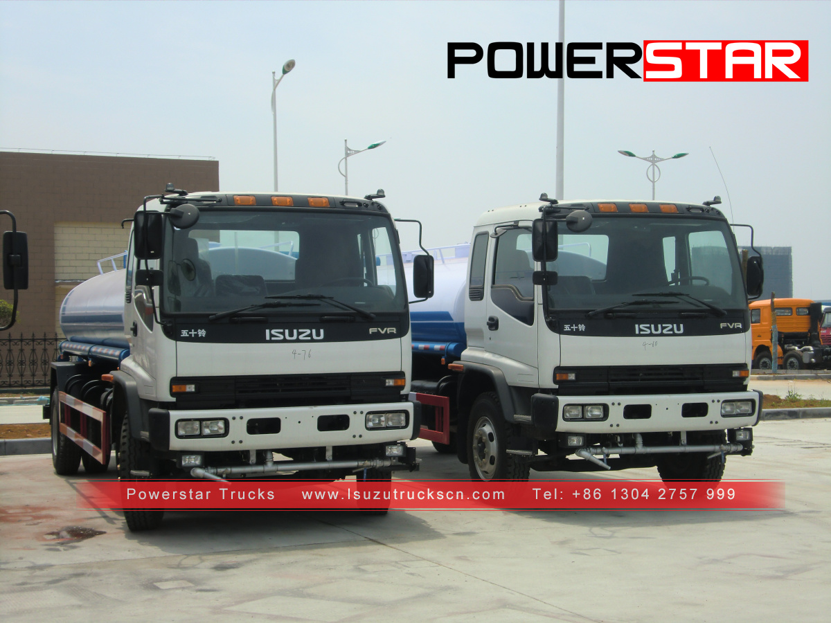 Khách hàng Ghana chế tạo xe tải chở nước FVR Xe bồn Isuzu