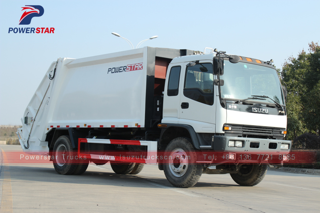 philippines FVR Xe chở rác Isuzu Quản lý chất thải Xe ép rác