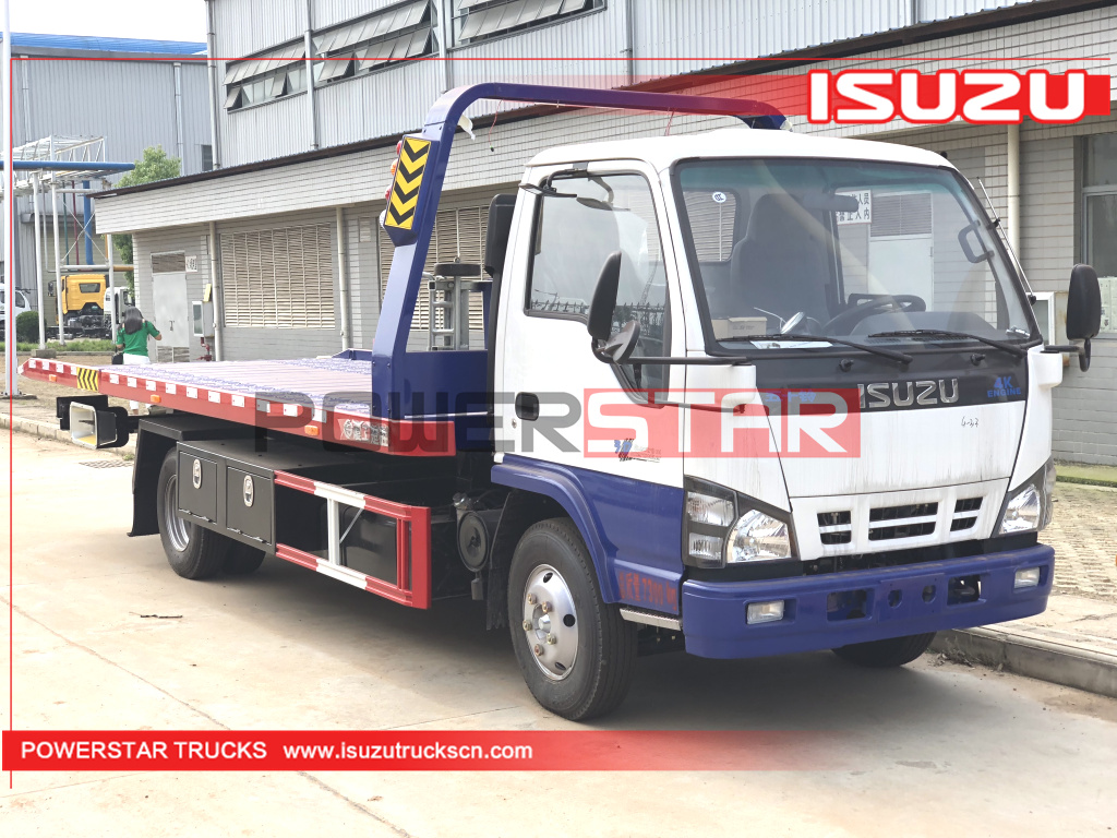 Customized Flatbed Carrier ISUZU Wrecker Tow Trucks 3Tons