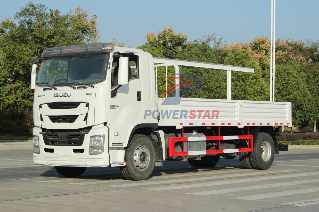 ISUZU GIGA 6*4 380HP sidewall Fence Dropside 10wheeler Cargo Trucks for sale