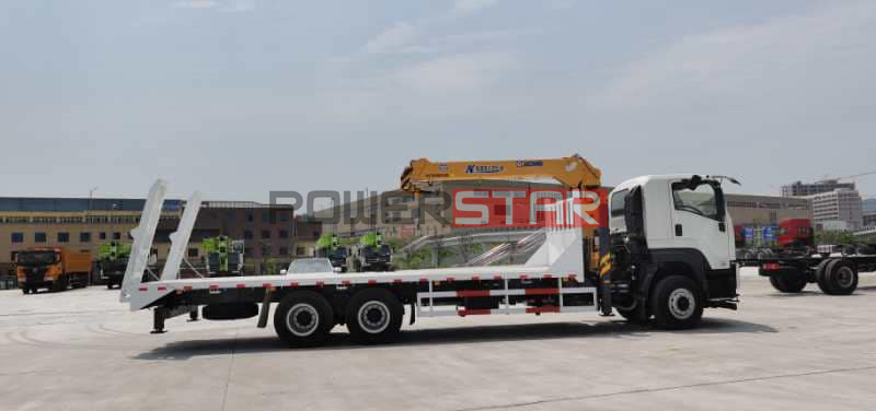 New ISUZU 10Tons 15 20tons Excavator Road Roller Transport Flatbed Platform Truck