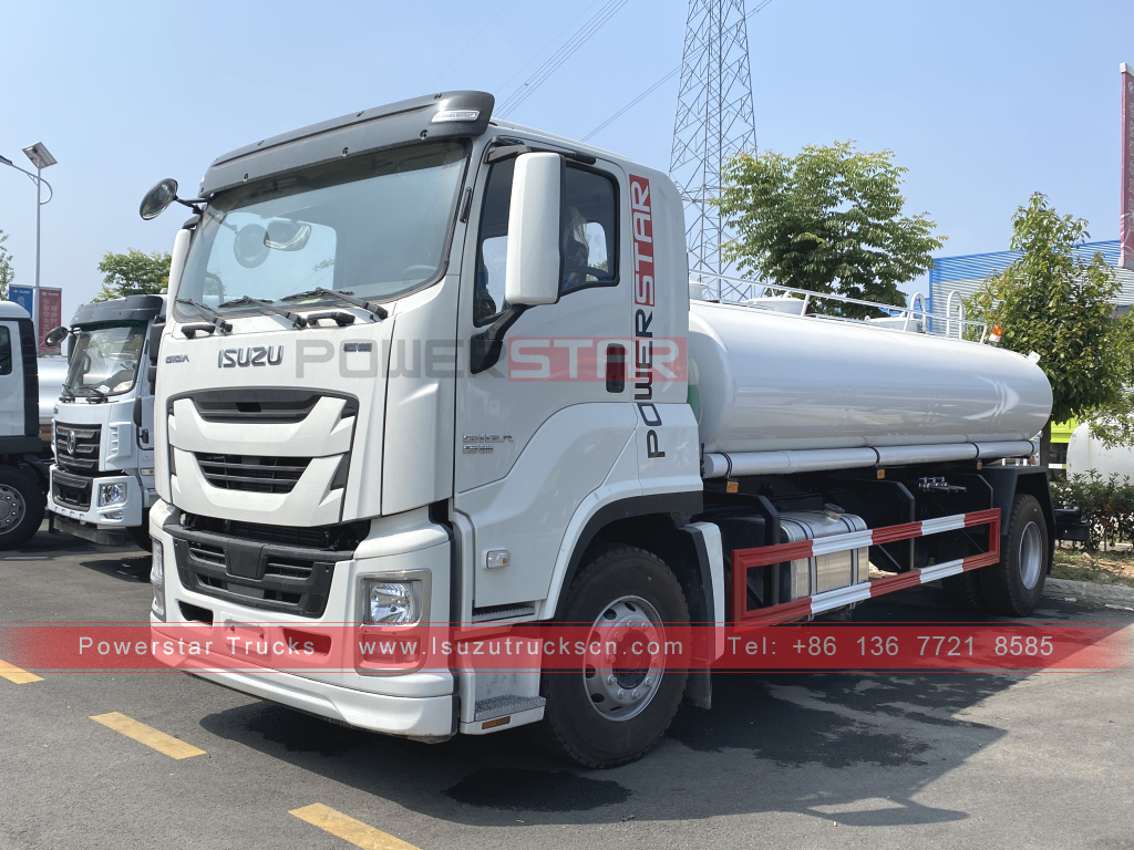 Philippines ISUZU Stainless Steel Drinking Water Truck 12m3 GIGA Potable Water Spray Trucks