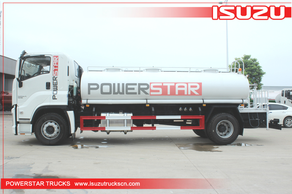 ISUZU Stainless Steel Drinking Water Truck 12m3 GIGA Potable Water Spray Trucks