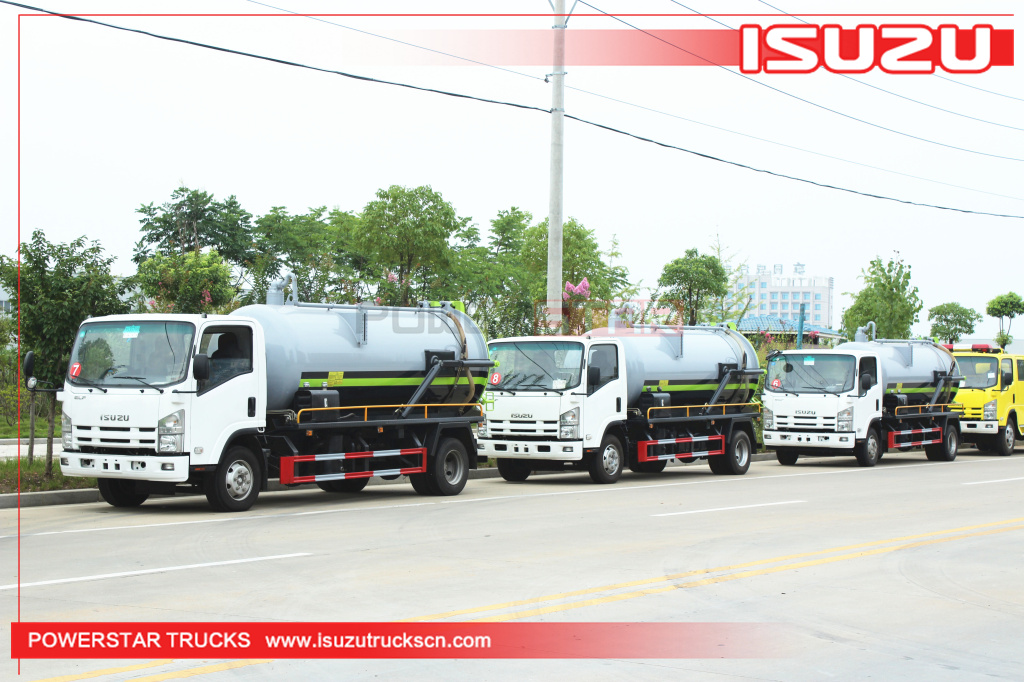 Philippines ISUZU ELF 700P Xe hút bể phốt hút nước thải