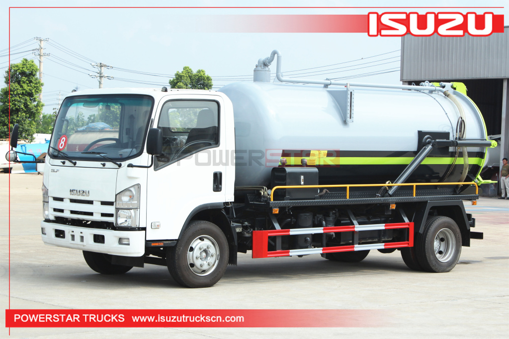 Philippines ISUZU ELF 700P Xe hút bể phốt hút nước thải