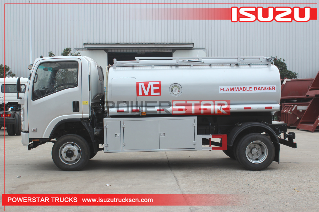 Customer made 4x4 Isuzu ELF NPR 700P 4WD 6,000L Fuel Oil Refueling Tanker Trucks