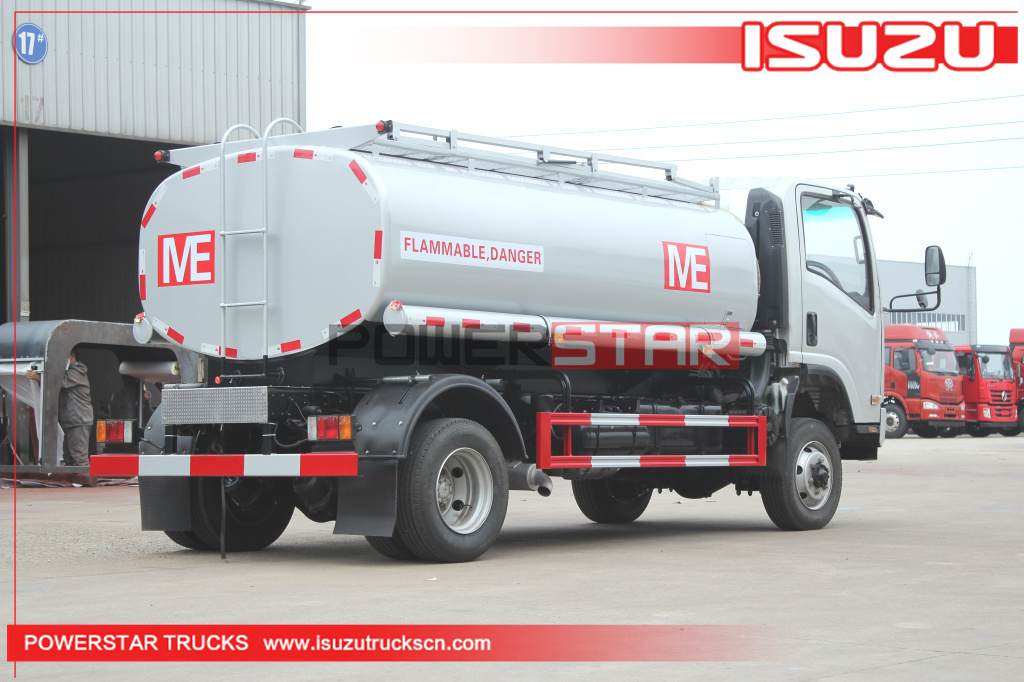 Customer made 4x4 Isuzu ELF NPR 700P 4WD 6,000L Fuel Oil Refueling Tanker Trucks