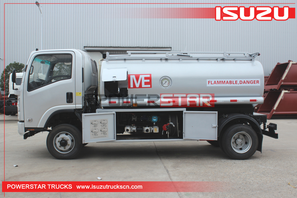 Customer made 4x4 Isuzu ELF NPR 700P 4WD 6,000L Fuel Oil Refueling Tanker Trucks