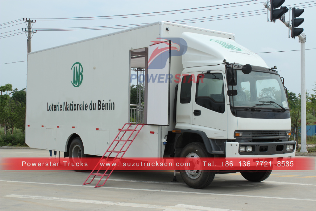 ISUZU Outdoor Election Vote Car Mobile Advertising Show Truck with Foldable Stage