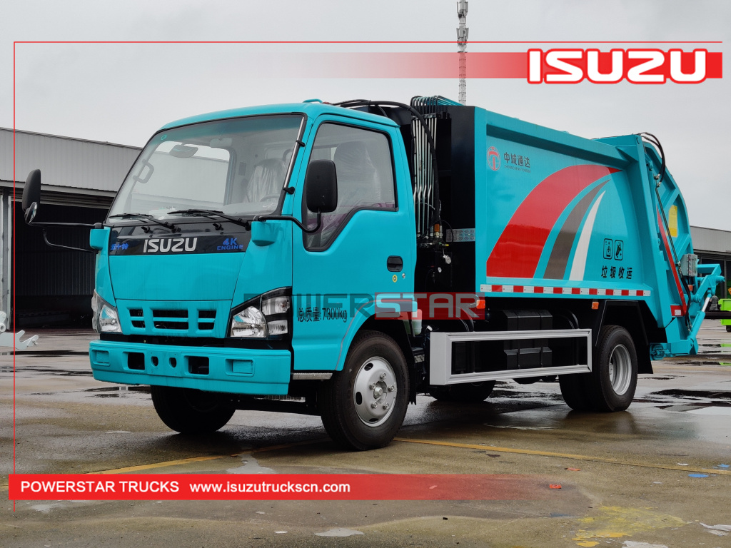 Mongolia ISUZU New Rear Loader Trash Management 5m3 Garbage Compactor Truck with Factory Price