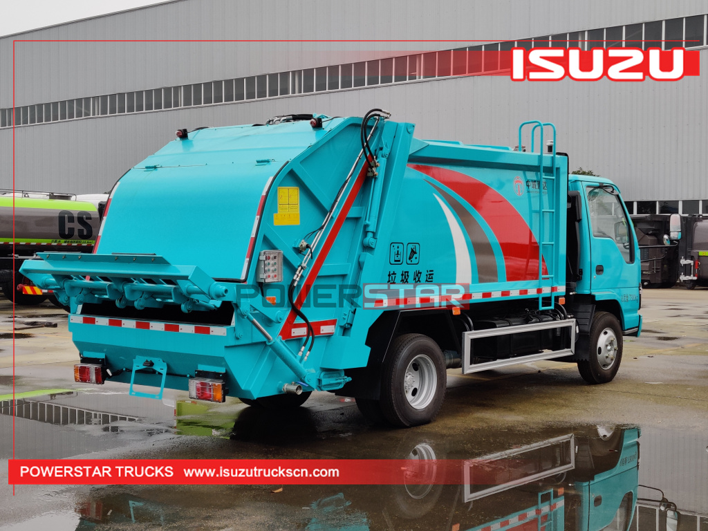 Mongolia ISUZU New Rear Loader Trash Management 5m3 Garbage Compactor Truck with Factory Price