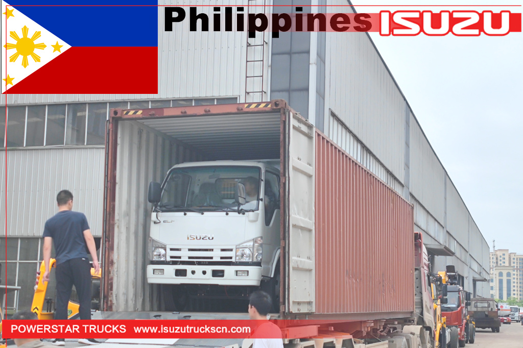 Philippines Xe ben 6 bánh ISUZU 4X2 2T 3T 5T ​​Xe tải chở hàng mini Tipper để bán