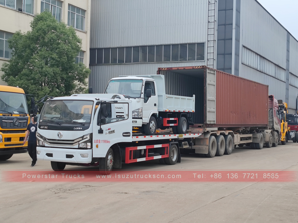 Philippines Xe ben 6 bánh ISUZU 4X2 2T 3T 5T ​​Xe tải chở hàng mini Tipper để bán