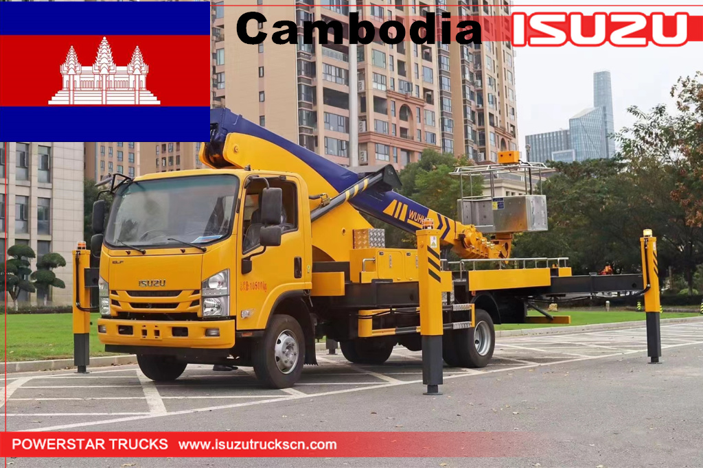 Xe tải làm việc trên không Xe tải hoạt động tầm cao ISUZU