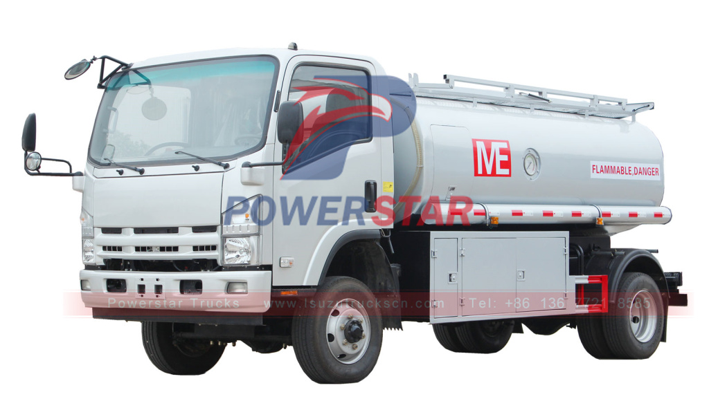 4WD ISUZU ELF NPR 700P 4x4 6000 lít Xe tải chở dầu nhiên liệu