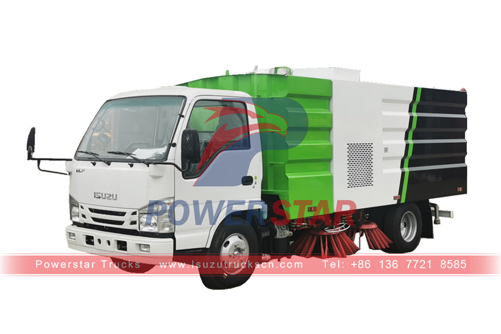 High performance ISUZU 5CBM mini road sweeper for sale