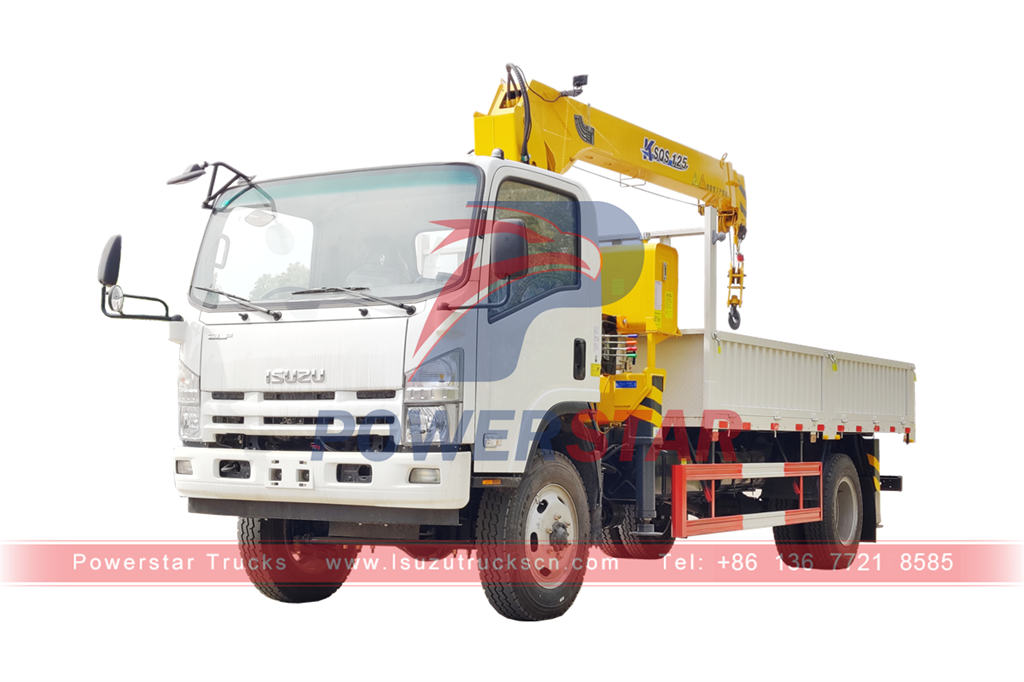 Cần cẩu gắn trên xe tải ISUZU NPR ELF 4×4 AWD