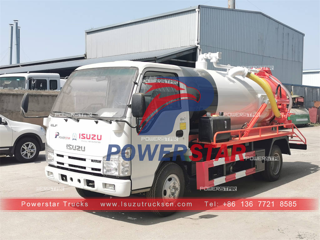 Hot sale ISUZU vacuum tank trucks at best price