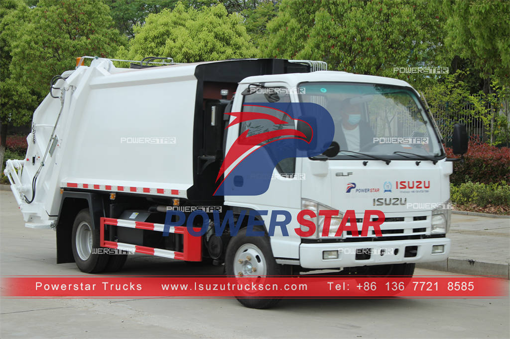 Máy ép rác ISUZU 6CBM giá tốt xuất khẩu sang Jamaica