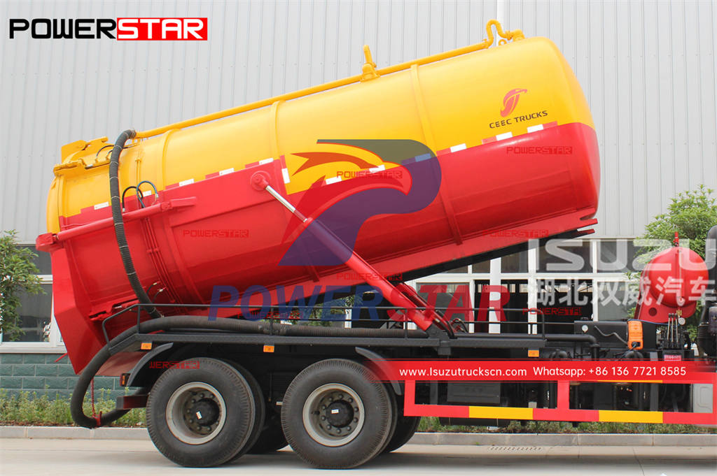 Hot sales ISUZU FVZ 10 wheeler sewer suction truck at best price