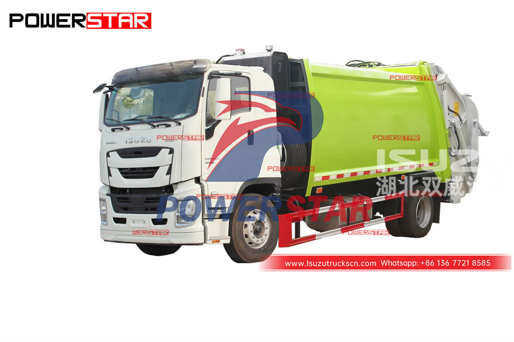 ISUZU GIGA 380HP 4Ã—2 rear loading garbage truck for sale