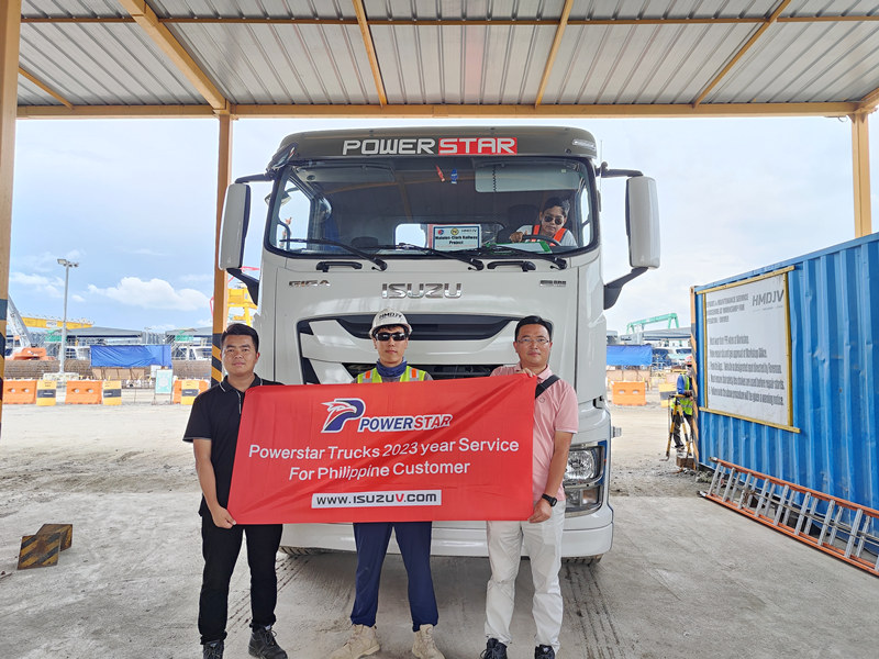 Xe cẩu ISUZU GIGA tại Philippines