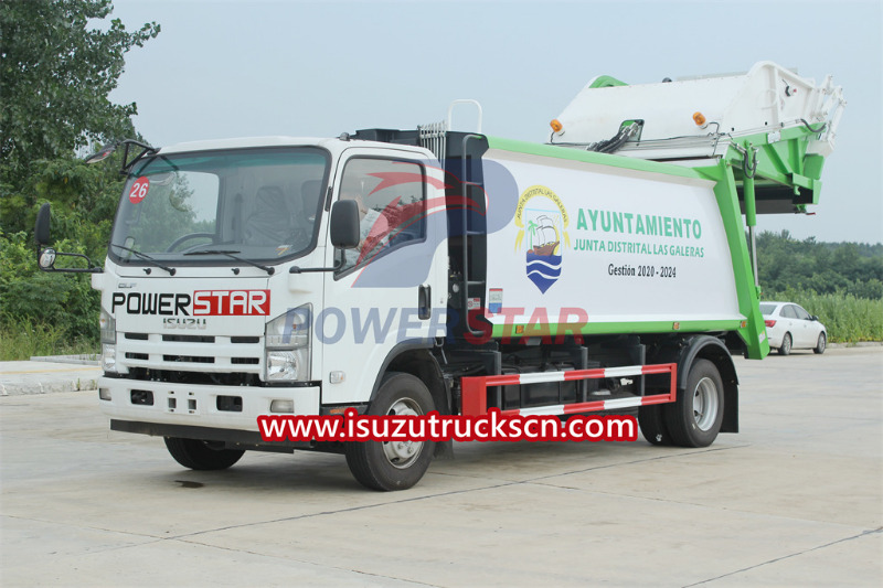 Máy đầm xúc lật ISUZU NPR 10cbm