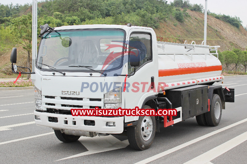 ISUZU mobile fuel tanker truck export to Africa