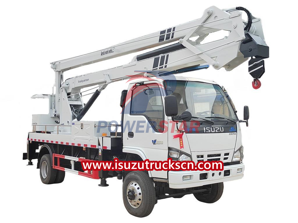 Isuzu NKR 4x4 manlifter truck