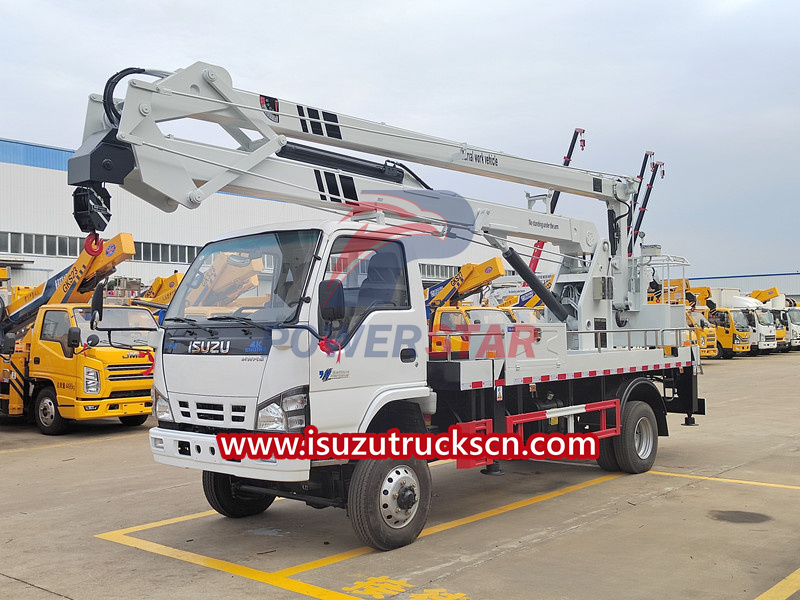 ISUZU 4x4 NKR manlifter truck