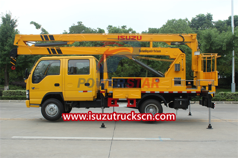 Isuzu truck mounted boom lift