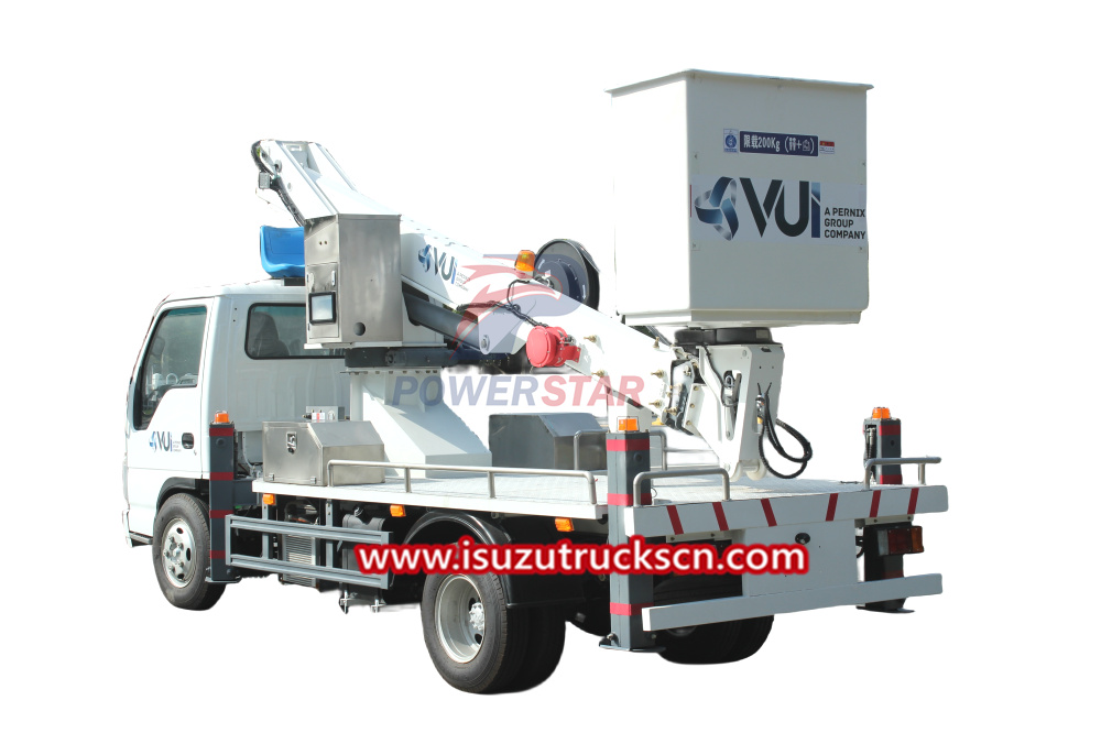 Isuzu chassis Telescopic Boom Bucket Truck