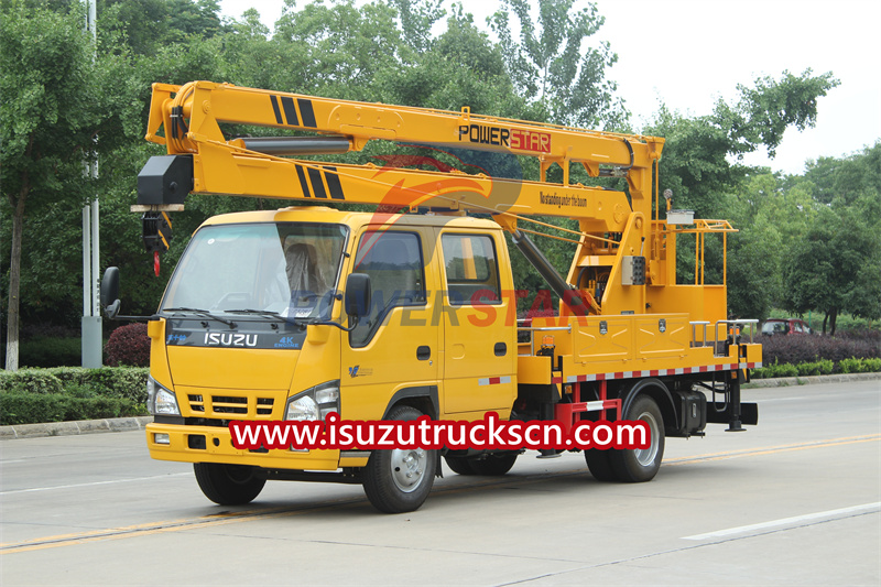 Isuzu truck mounted boom lift