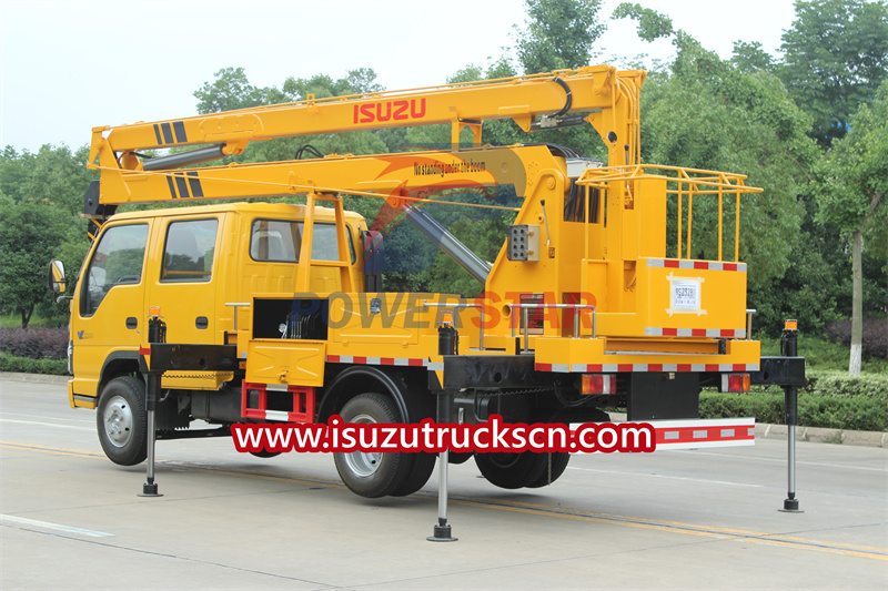 Isuzu truck mounted boom lift