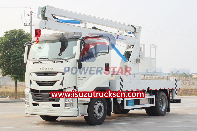 Isuzu GIGA articulating bucket truck